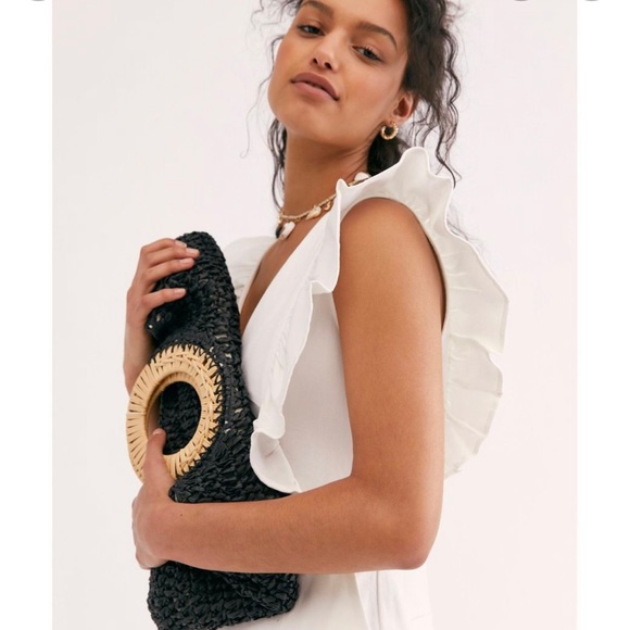 Free People Denim Ruffled Jumpsuit by En Saison - Picture 3 of 8